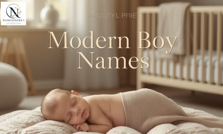 Modern boy names for baby boys