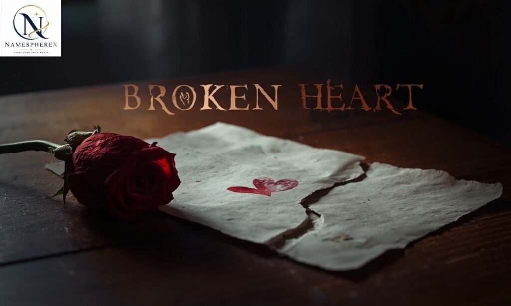 broken heart sad usernames for emotional profiles