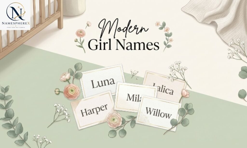 Modern girl names for stylish and beautiful baby name ideas