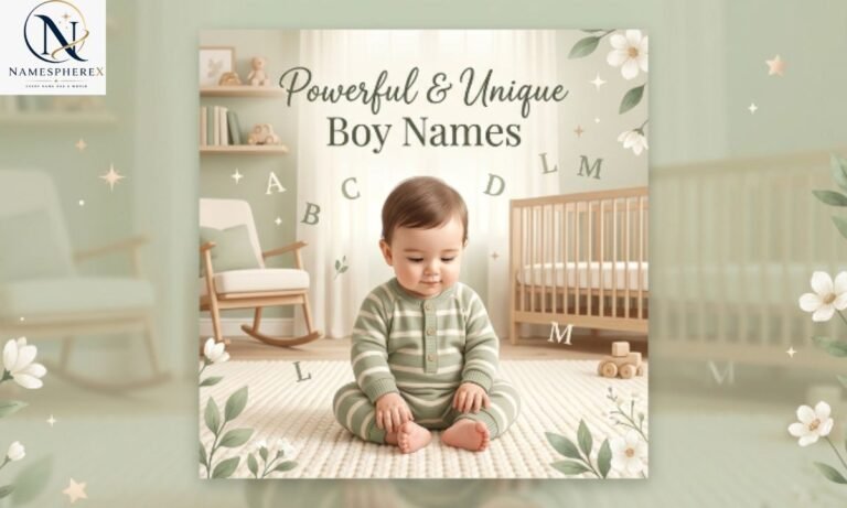 Powerful and unique boy names for baby boys