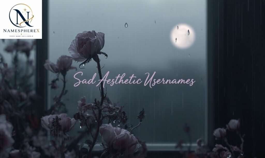 sad aesthetic usernames with a moody emotional style