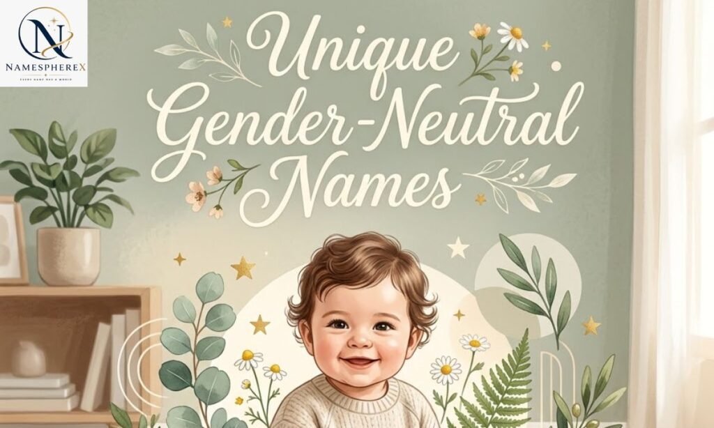 Unique gender-neutral unisex names with modern baby name inspiration
