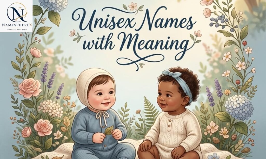 Meaningful unisex names for boys and girls with elegant baby inspiration
