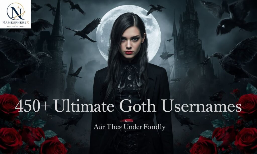 450+ ultimate goth usernames