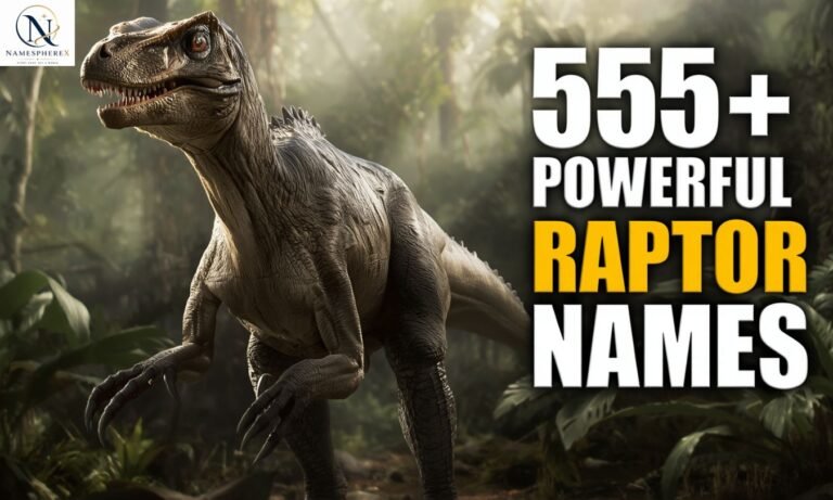 Fierce realistic raptor in a prehistoric jungle representing Raptor Names.