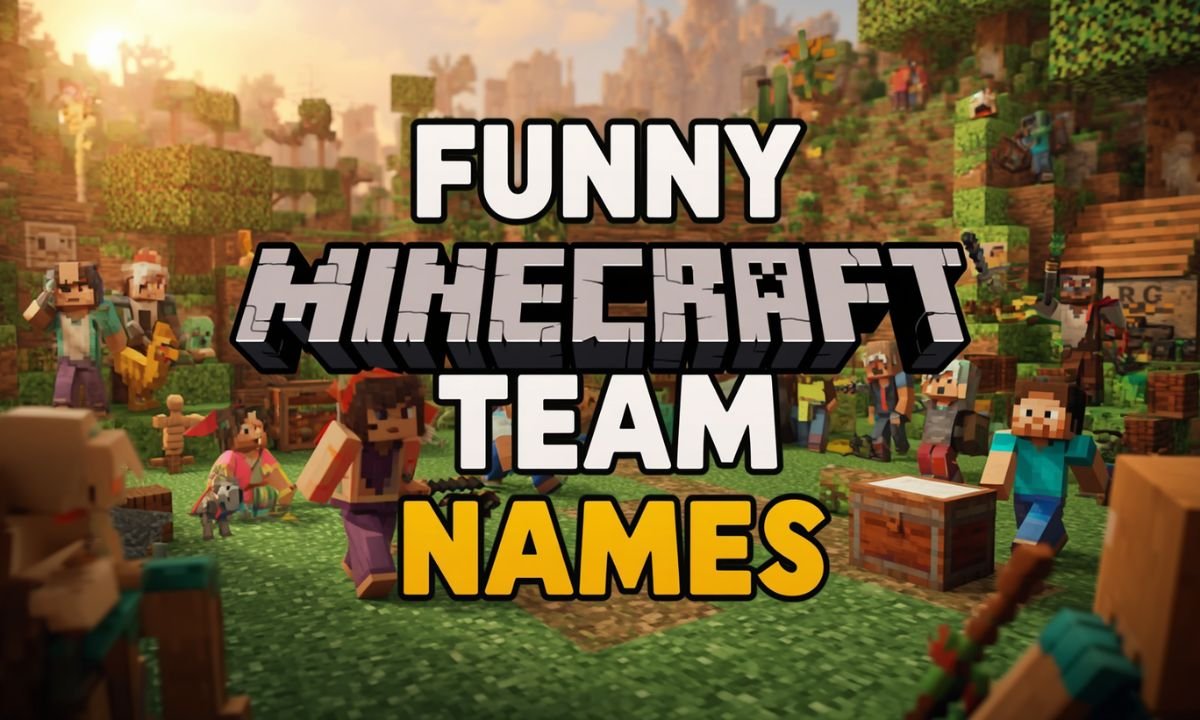 Funny Minecraft team names for friends and gaming groups