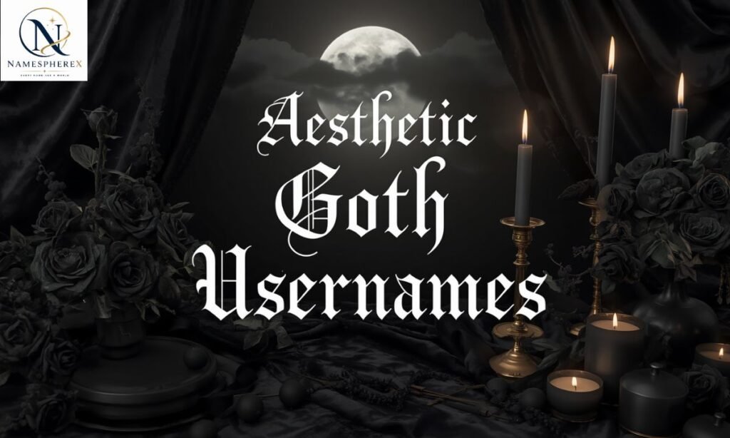 Aesthetic goth usernames
