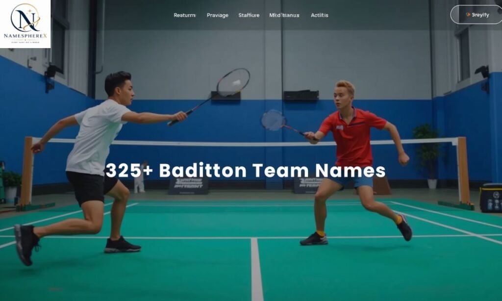 325+ badminton team names for clubs, doubles and groups