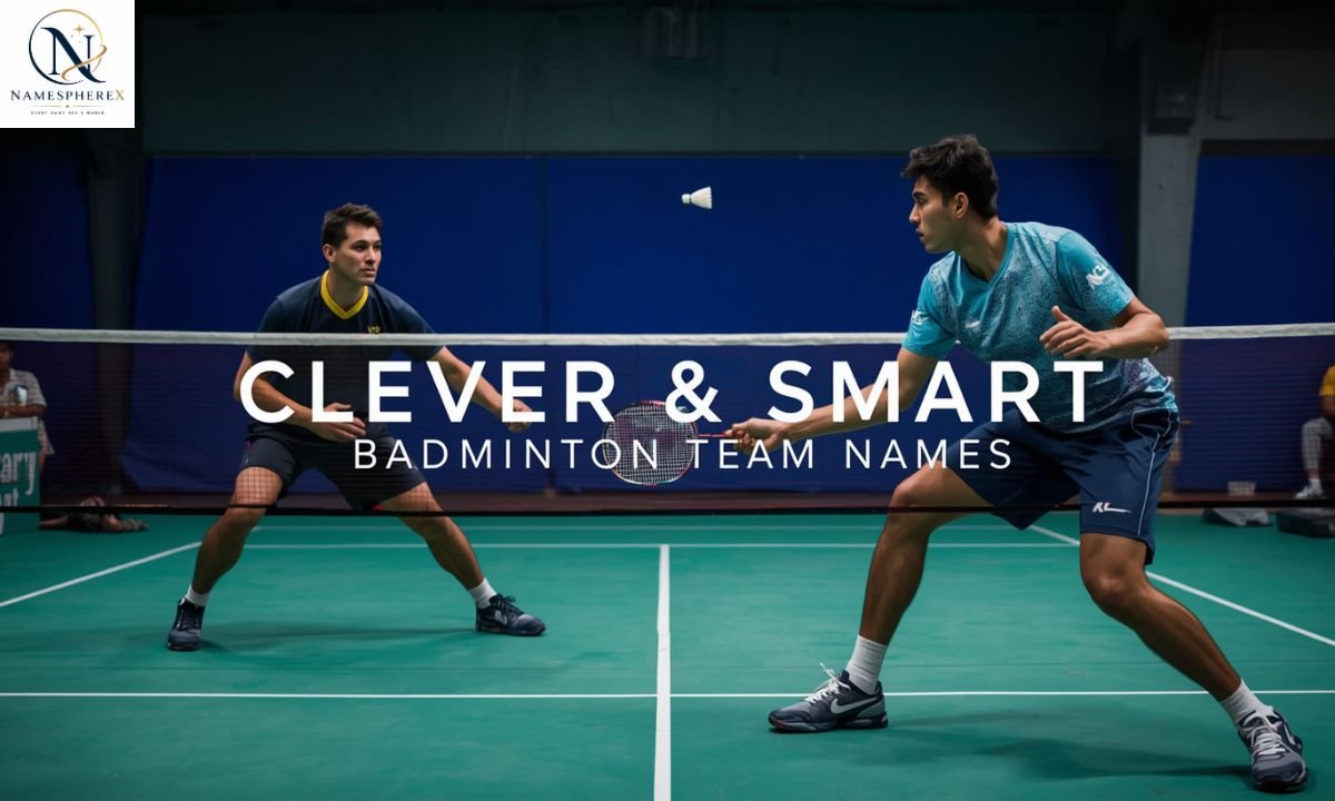 Clever and smart badminton team names for competitive players