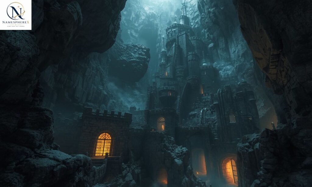 Underdark Duergar fortress city carved into stone for Duergar Names for Cities