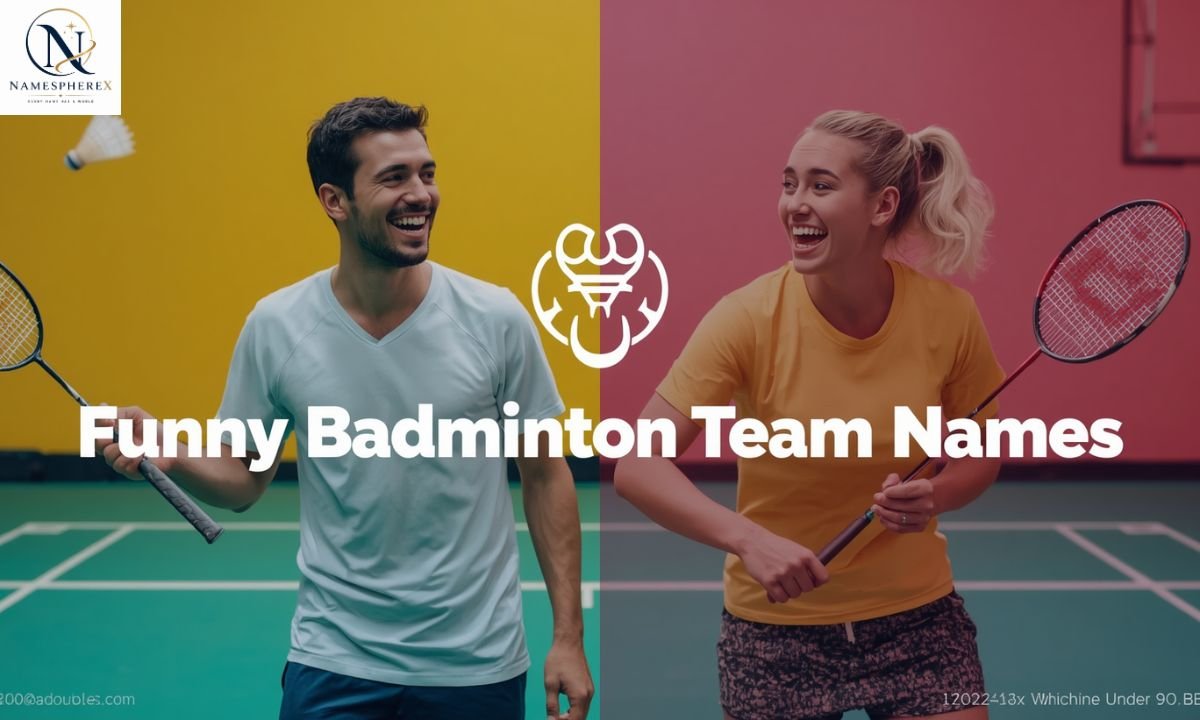 Funny badminton team names for doubles and casual players