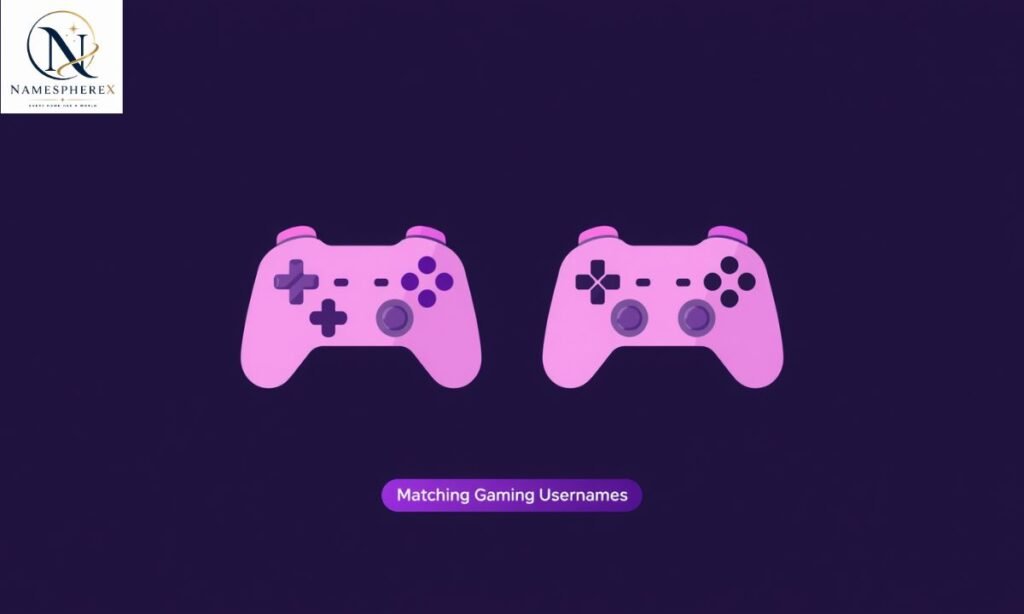 Matching gaming usernames with neon game controller icons