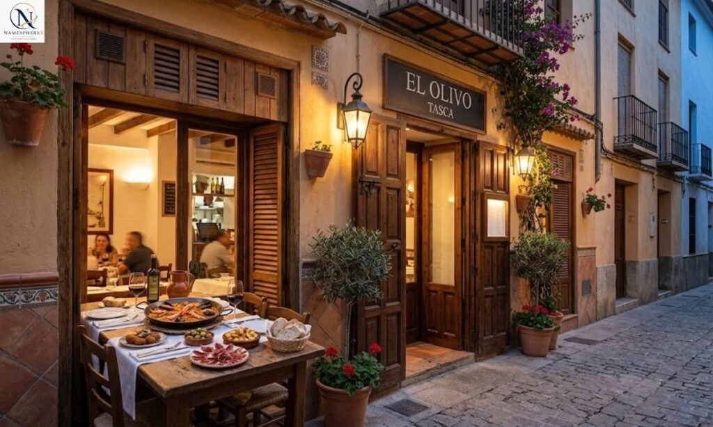 Spanish restaurant names with a welcoming traditional Spanish dining atmosphere