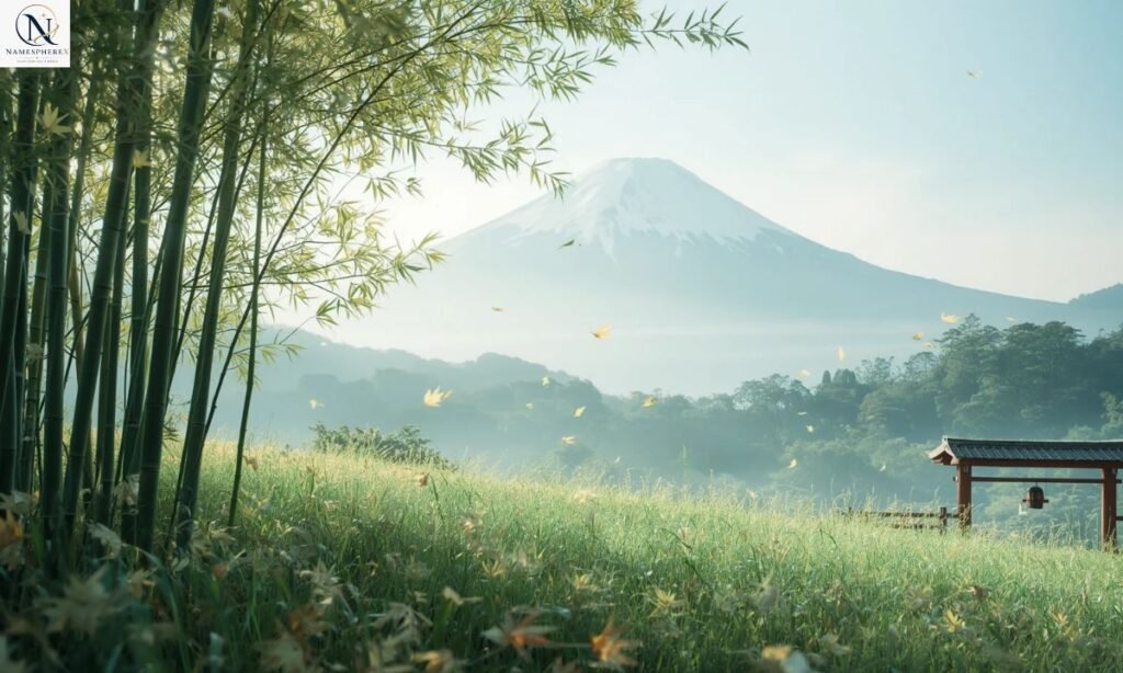 Japanese names meaning wind inspired by a peaceful Japanese landscape