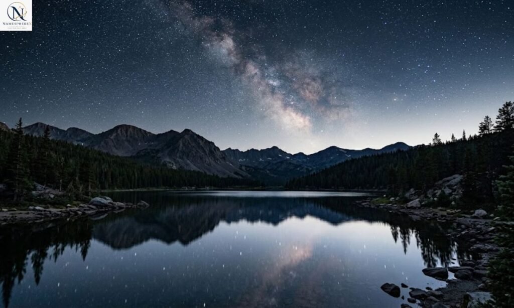 Last names that mean star inspired by a realistic star-filled night sky