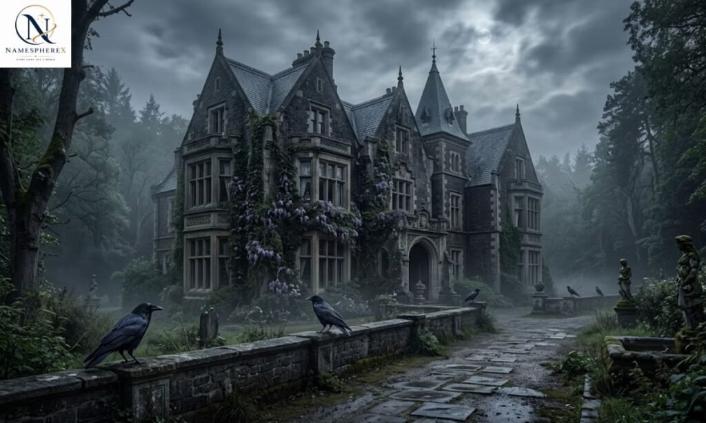 Dark and gothic names inspired by a mysterious Victorian manor and ravens